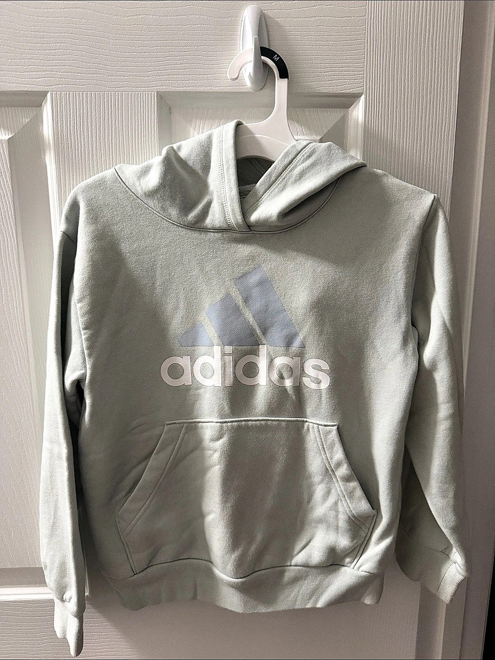 adidas Essentials Fleece Big Logo Hoodie Gray